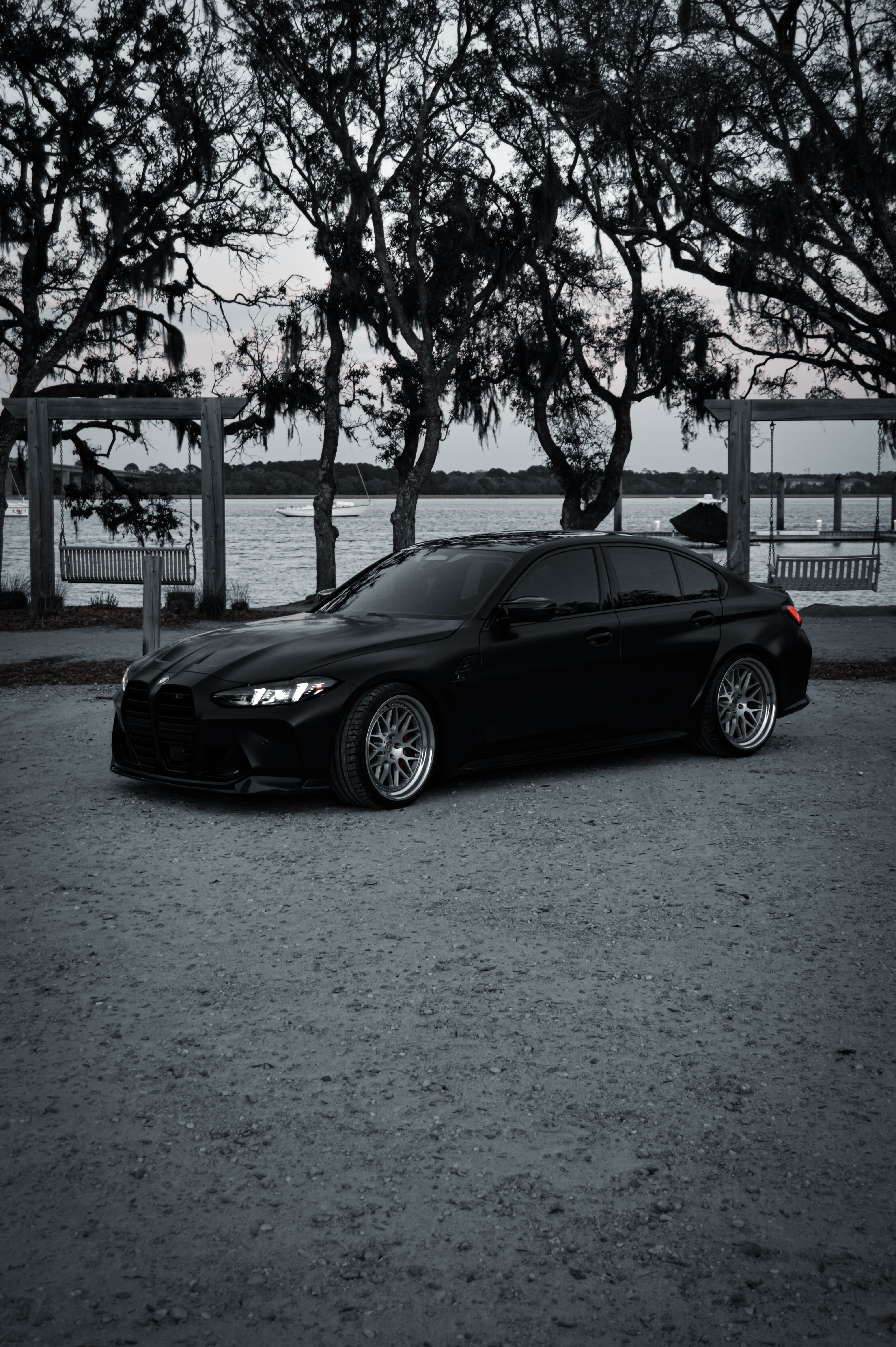 1968 muscle car with hood up